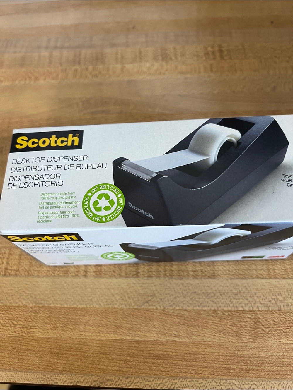 Scotch Black Desktop Tape Dispenser - Reliable Office Tape Holder